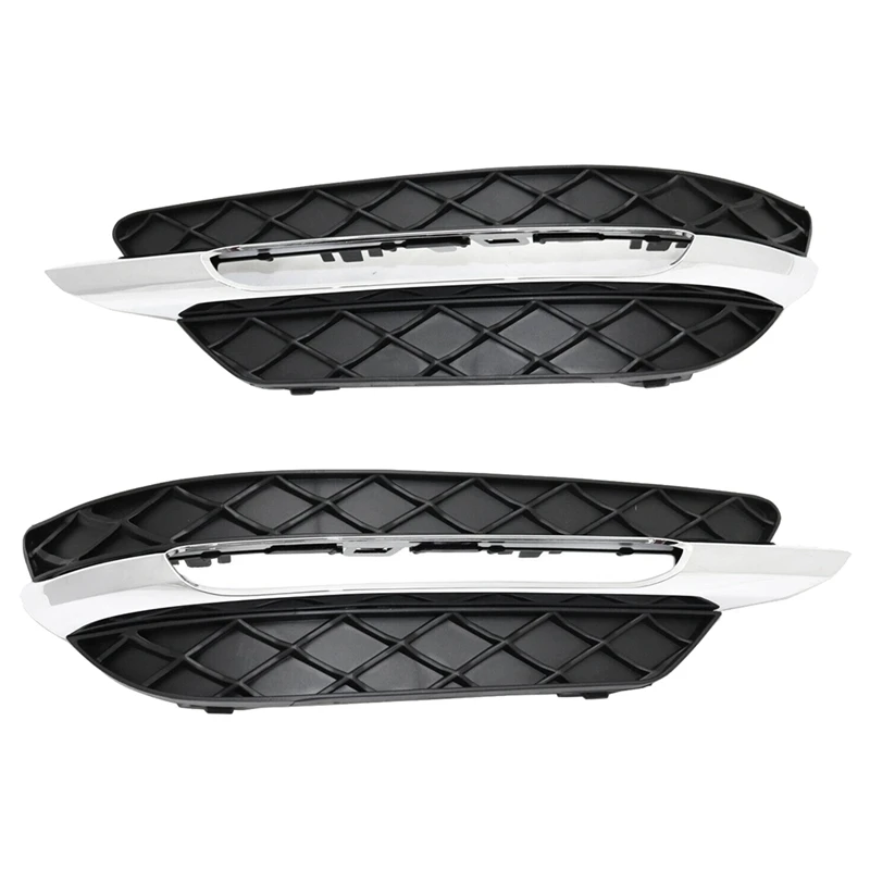 

2 PCS LH And RH Daytime Running Light Cover Black For 2012-2014 Mercedes-Benz C250 C300 C350 Luxury