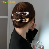 metal irregular duck mouth hairpin european american style personality fashion hair accessories ms travel wedding accessories