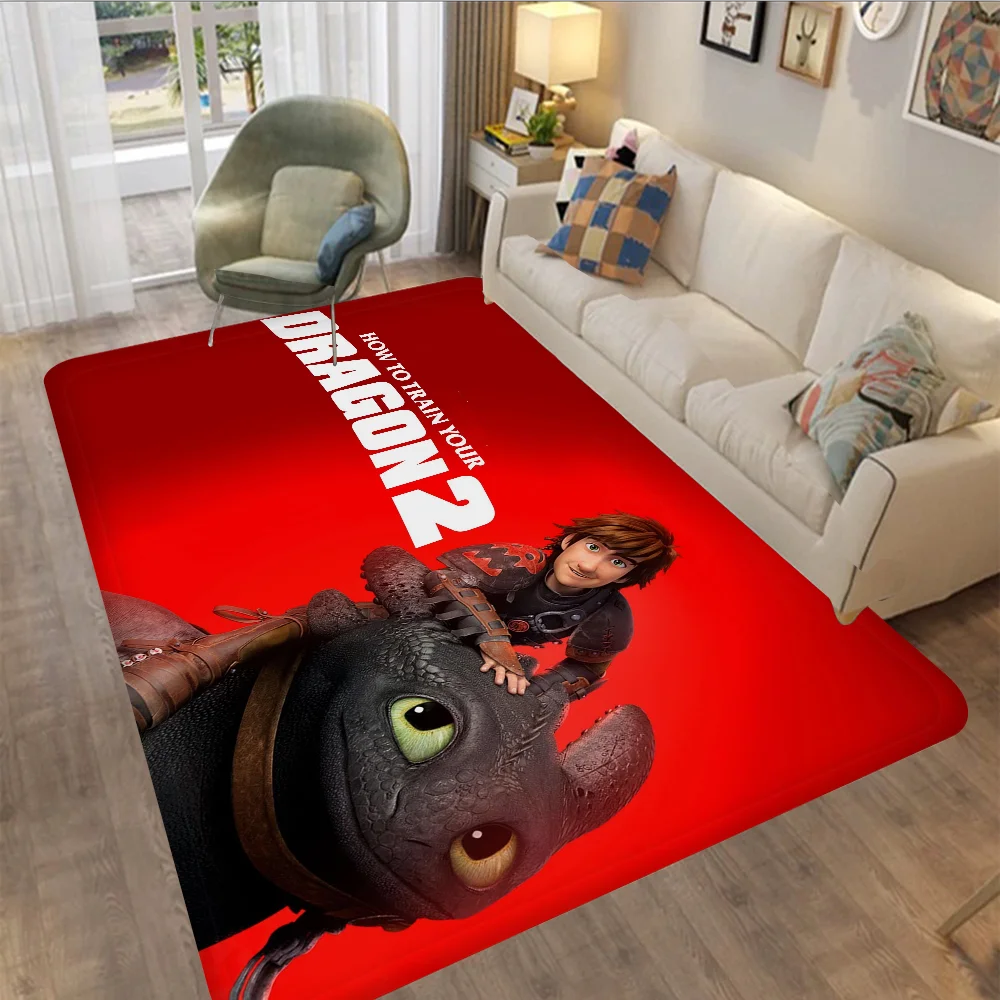 Movie H-How To T-Train Your D-Dragon Room Mats Cheaper Anti-slip Modern Living Balcony Printed Welcome Rug