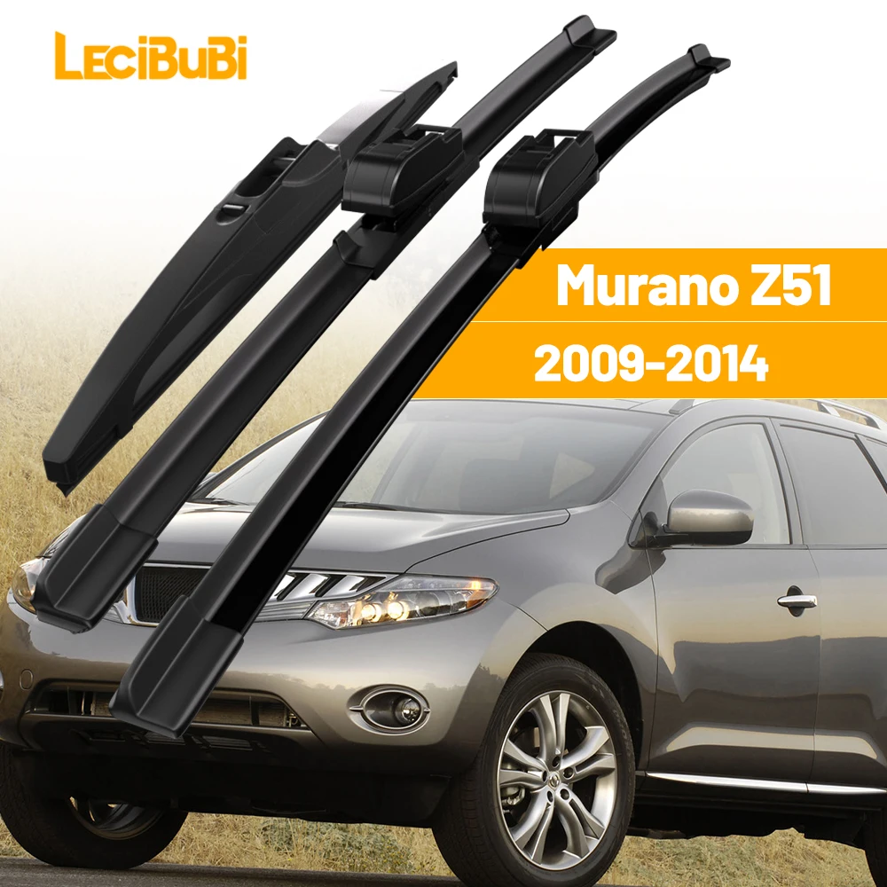 

Для Nissan Murano Z51 2009-2014 1 комплект, щетки переднего и заднего стеклоочистителя, дворники 2010 2011 2012 2013, аксессуары
