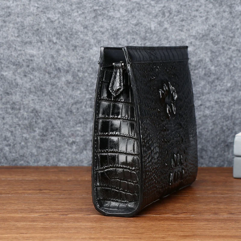 Новинка Зима 2023 мужской клатч из крокодиловой кожи портфель высококачественный