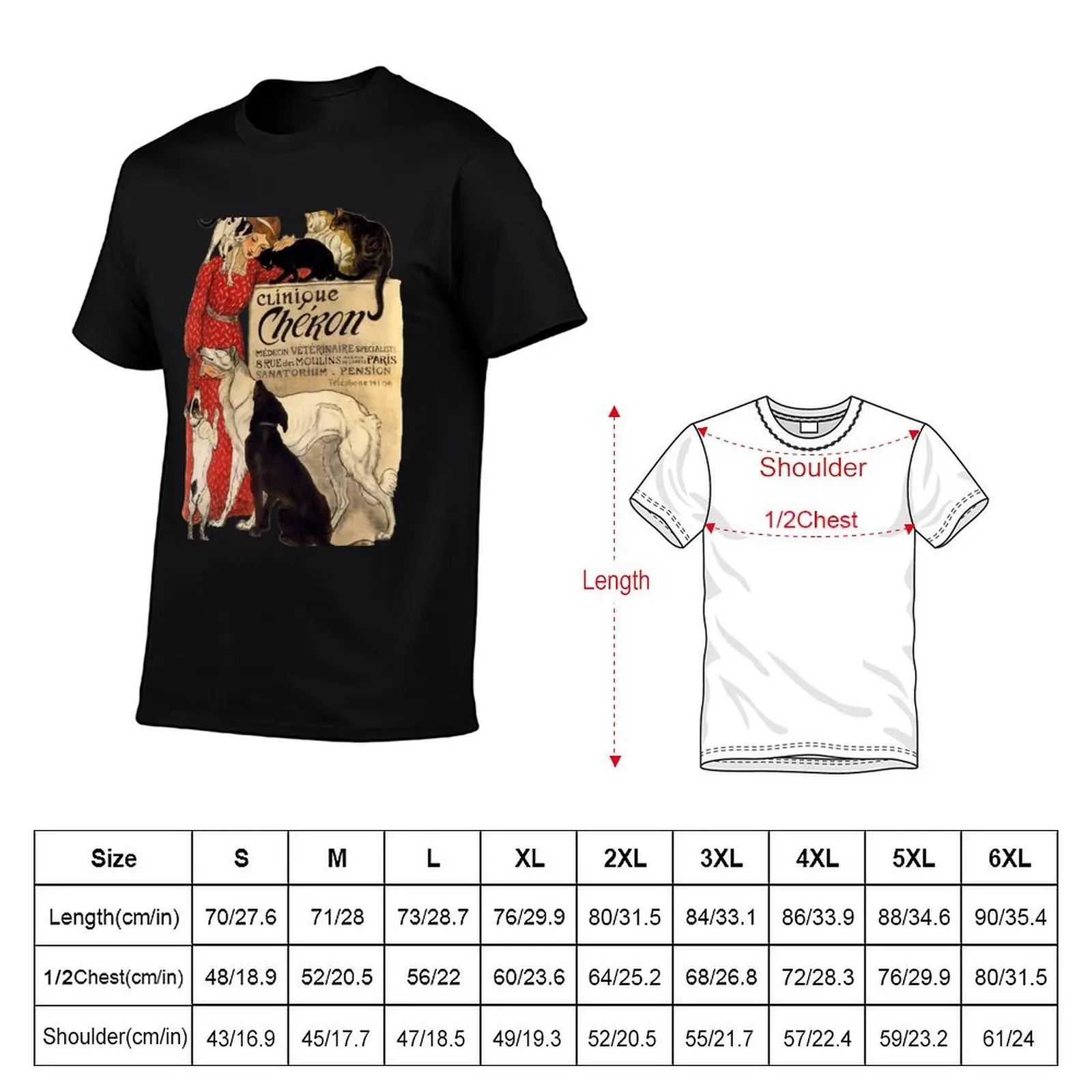 Футболка Clinique Cheron Vintage Borzoi Art, мужская футболка, летние футболки для мужчин, футболки с рисунком, мужская футболка, футболка из плотного хлопка (art.: 3920d4f11becd) - 3920d4f11becd