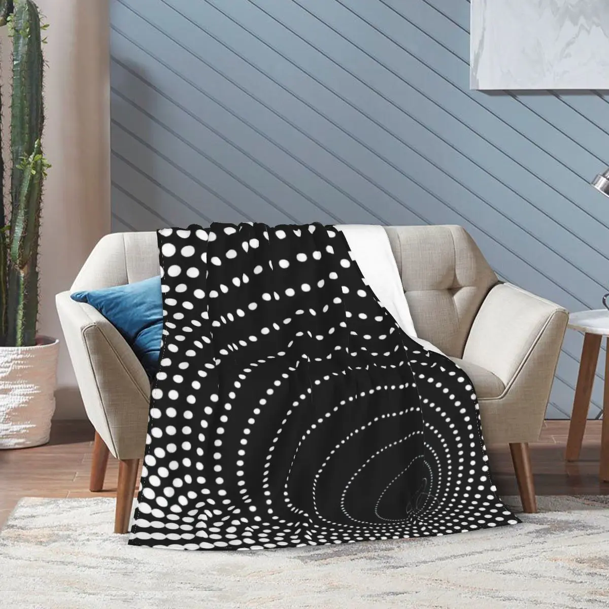 

Optical Illusion Flannel Fleece Blanket For Kids Teens Adults Soft Cozy Warm Fuzzy