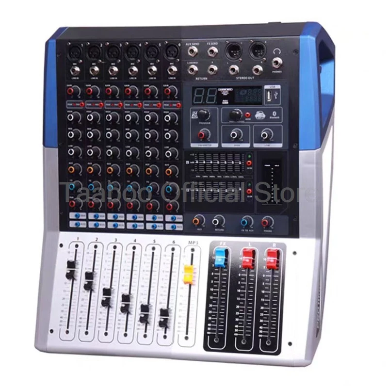 Микшерная консоль с усилителем мощности Bluetooth USB