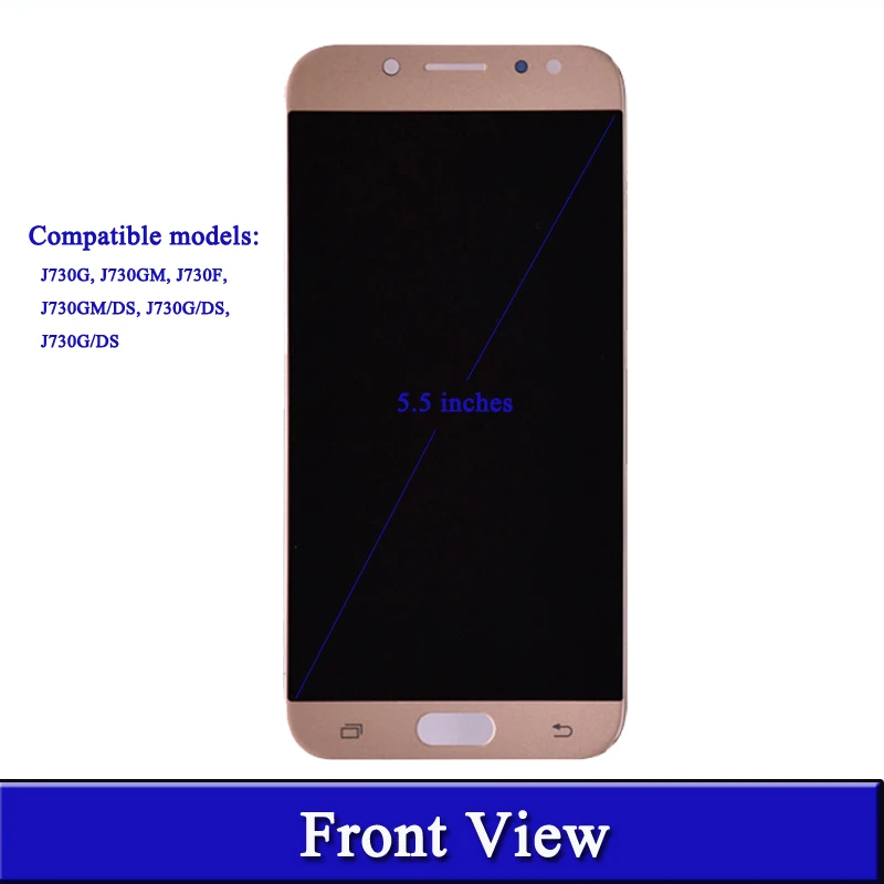 Super Amoled для Samsung Galaxy J7 Pro 2017 J730 J730F ЖК-дисплей и сенсорный экран дигитайзер в сборе