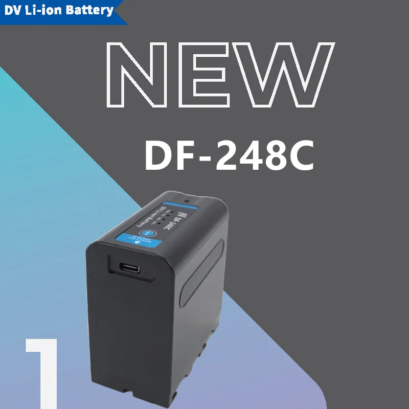 Литиевая батарея FXLION DF-248C DV для Sony NP-F с D-Tap и USB Type-C