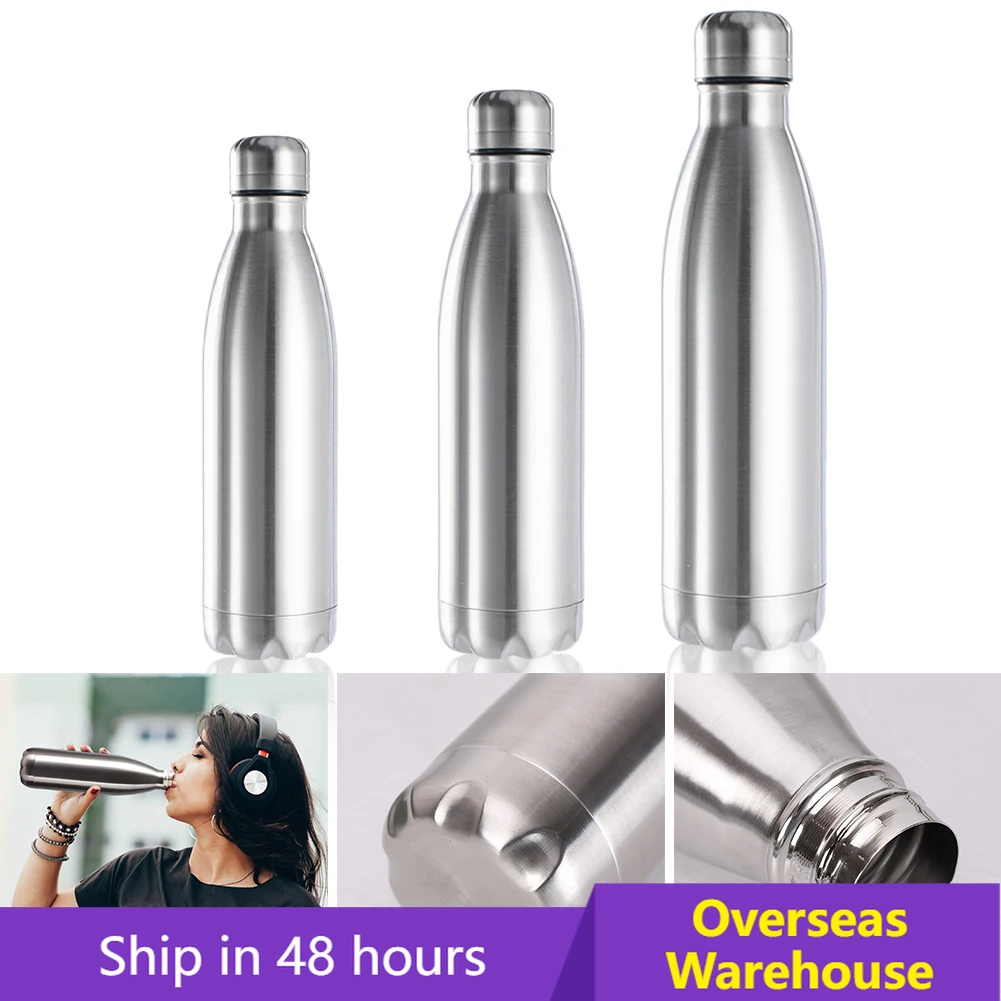 500/750/1000ML Mouth Titanium Water Bottle Portable Water Bottle Stainless Steel Leakproof Hiking Drink Cold Drinking Sport Bott