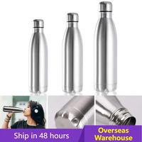 5007501000ml mouth titanium water bottle portable water bottle stainless steel leakproof thermos bottle hot cold drinking