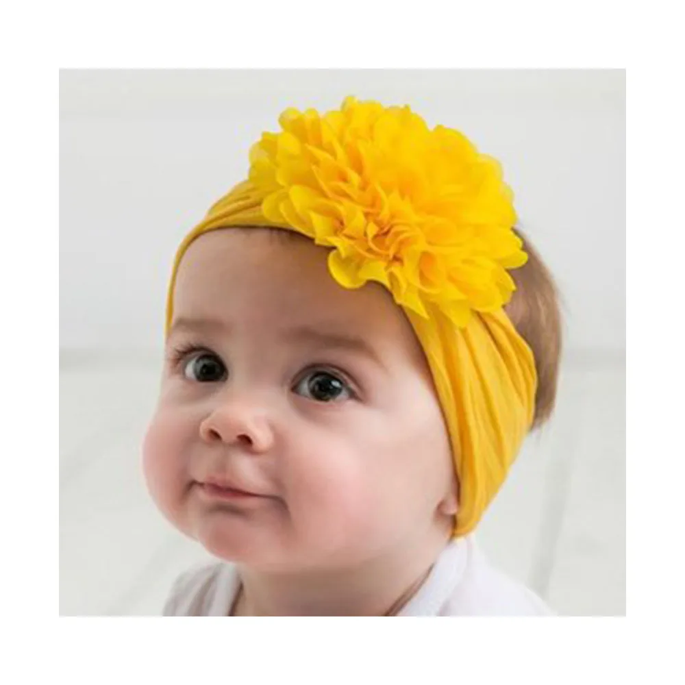 1 шт. детские повязки на голову однотонные индийские пуловеры с узлом и шапка для маленьких девочек новорожденных малышей детей