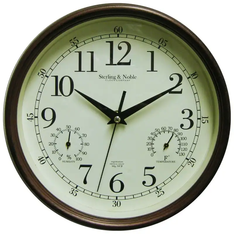 

Indoor/Outdoor Antique Bronze Round Arabic Analog Wall Clock Led clock д часы на стену Watch parts Light up clock As