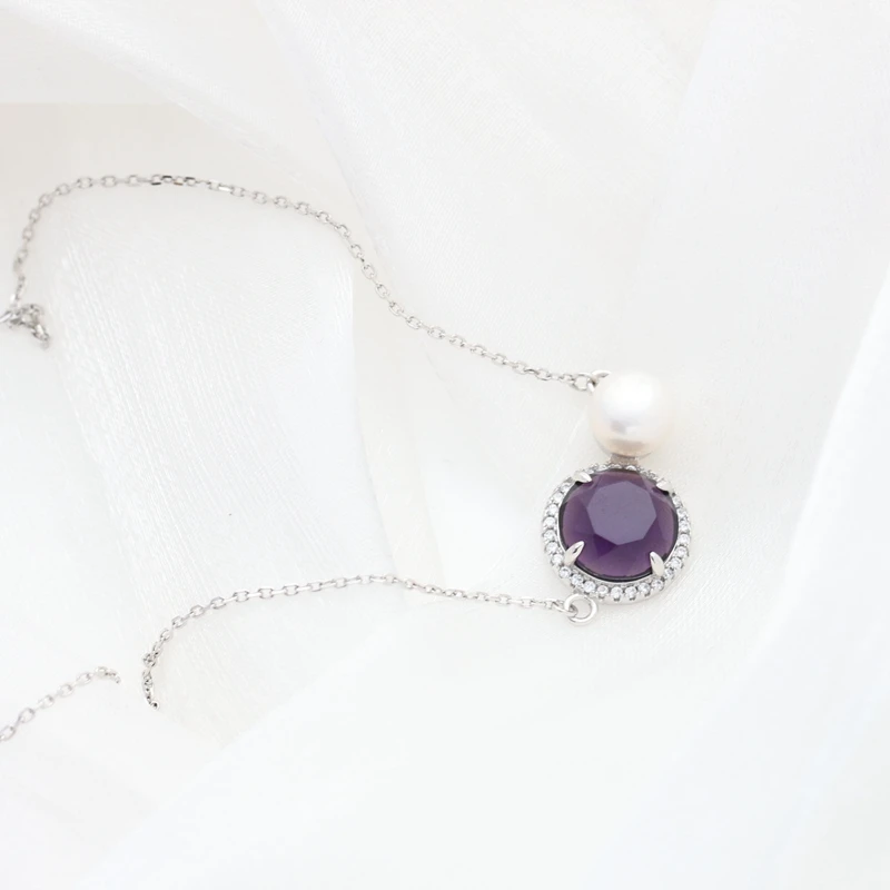 Аутентичный кулон из стерлингового серебра 925 пробы инкрустированный