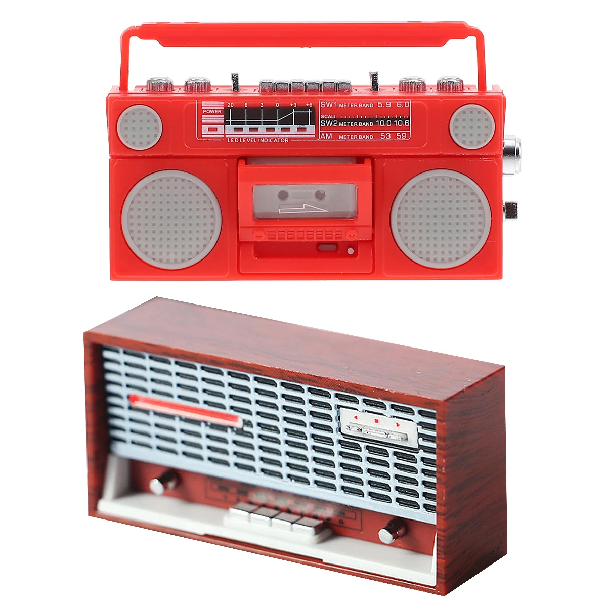 

2pcs Retro Radio Kids Toys Miniatures Baby Toys Accessories