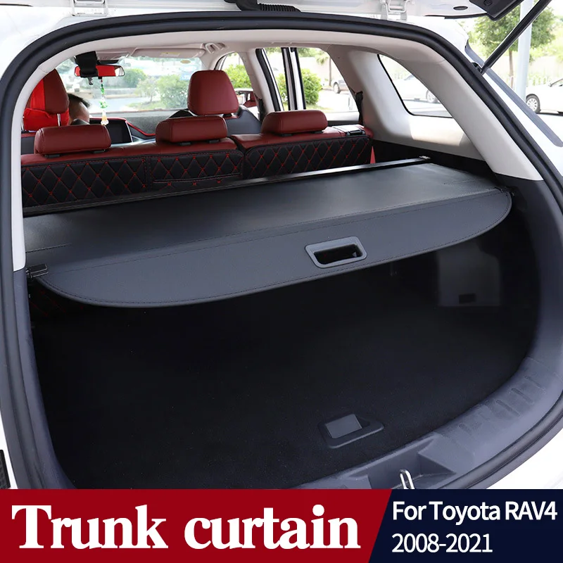 

Trunk Cargo Cover For Toyota RAV4 2008-2021 Security Shield Rear Luggage Carrier Curtain Retractable Privacy Accessories