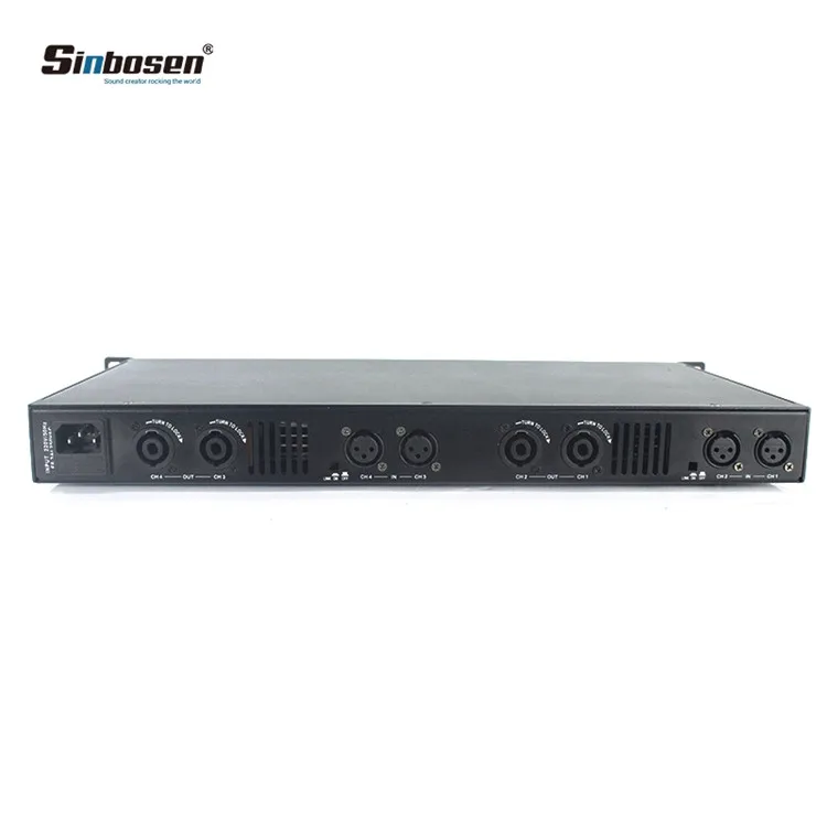 

1u class d power amplifier digital 4 channel 600w K4-450 power mixer amplifier system