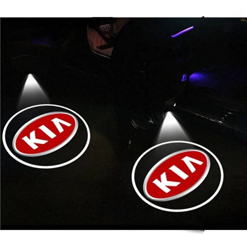 

Led Car Door Welcome Light Wireless Car Styling Laser Projector Logo Ghost Shadow Lamp Customised Logo Support For KIA LOGO