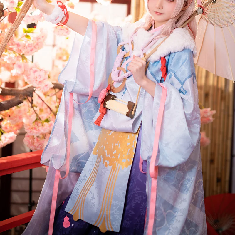 Костюм для косплея из игры Onmyoji SSR kamisama костюмы на Хэллоуин кимоно японские Stlye