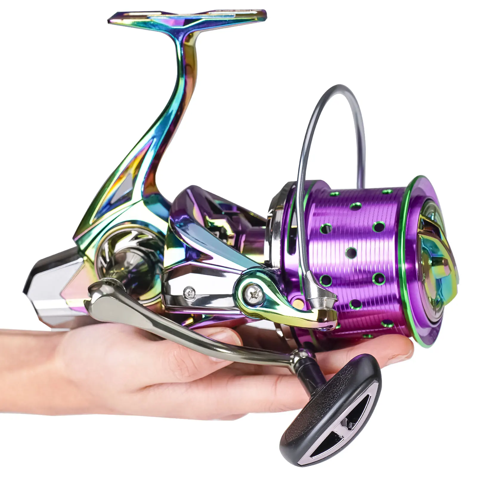 2022 Fishing Spinning Reel Coil Saltwater 25KG Max Drag 18+1BB Carretilha Freshwater All Metal Body Moulinet Wheel LS8000-12000