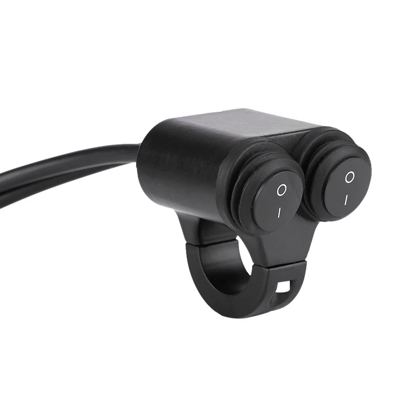 

Motorcycle Brake Fog Light Angle Dual Control Button Handlebar Switch For Front Light Switch Hazard Light Switch Brake