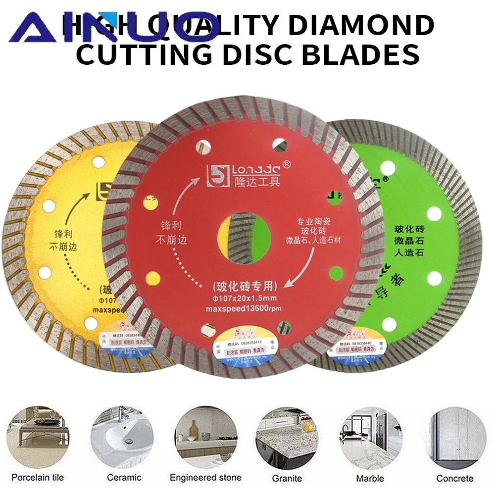 

105mm Diamond Saw Blade Granite Marble Cutting Disc Angle Grinder Circular Saw Blade Porcelain Tile Ceramic Blade
