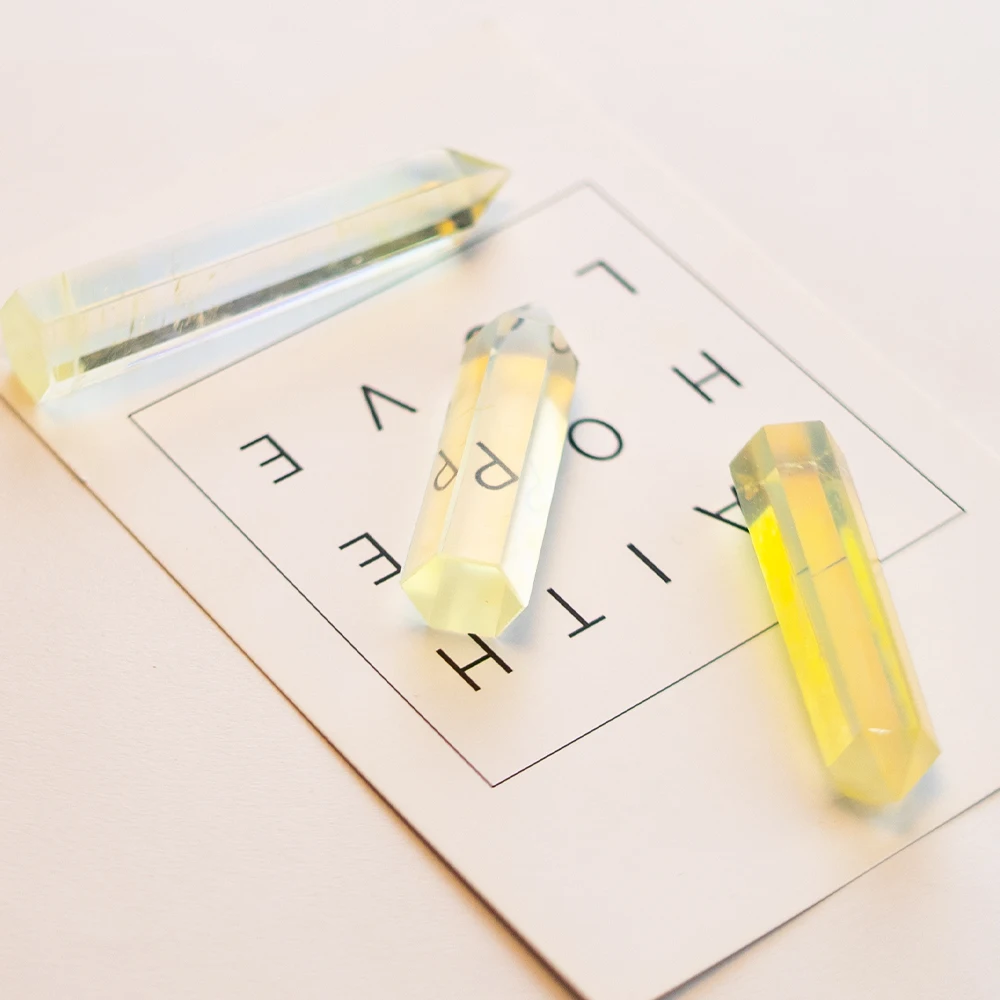 Natural Yellow Crystal Energy Column Obelisk Hand-polished Very Beautiful Gem Specimen Mineral DIY Gift Home Decoration