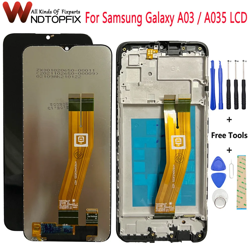 

For Samsung Galaxy A03 LCD Display Panel Glass Touch Screen Digitizer Assembly 6.5'' For Samsung A03 A035 SM-A035F A035F/DS LCD