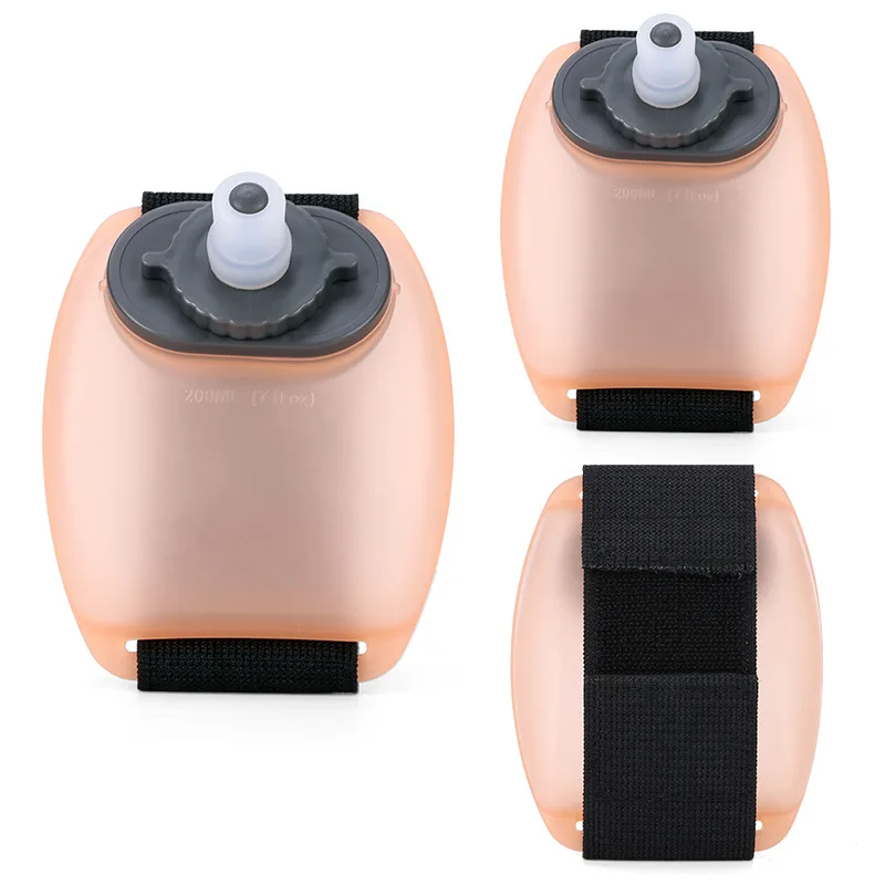 

Mini Running Wrist Water Bottle Kettle Holder Wrist Storage Bag Hydration Pack Soft Flask for Marathon Riding Fitness Climbing