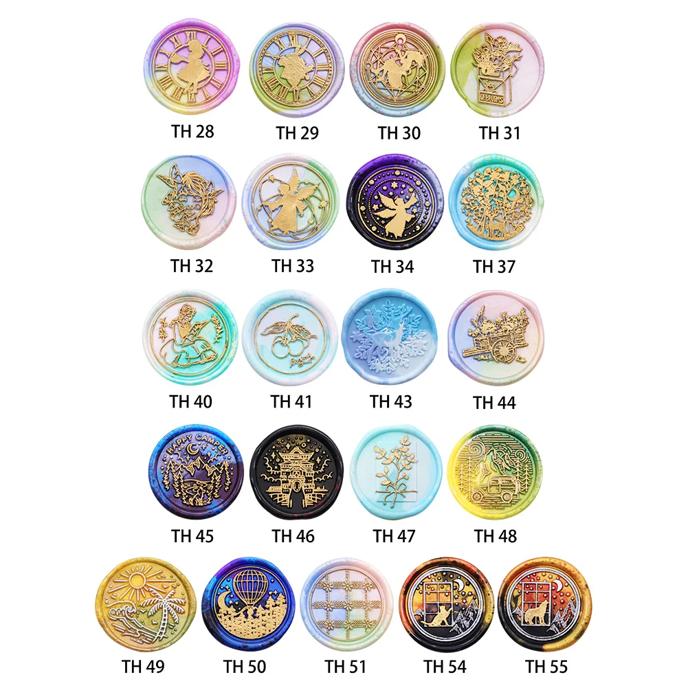 

Fairy Tale Sealing Head Vintage Seal Replace Stamps Copper Head for Wedding Invitations Gift DIY Envelopes Replace Heads Decor