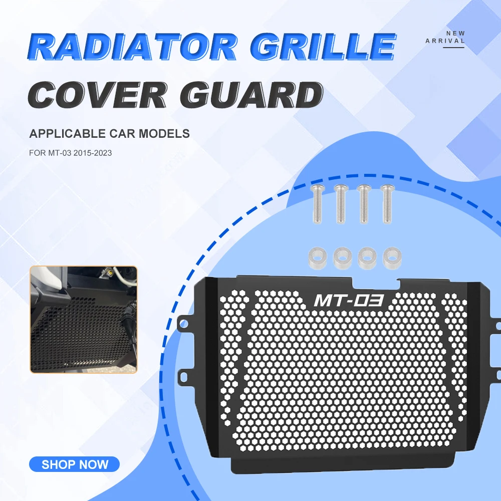 

MT03 Radiator Grille Cover Guard FOR YAMAHA MT-03 2015 2016 2017 2018 2019 2020 2021 2022 2023 Motorcycle Accessories Grill Part
