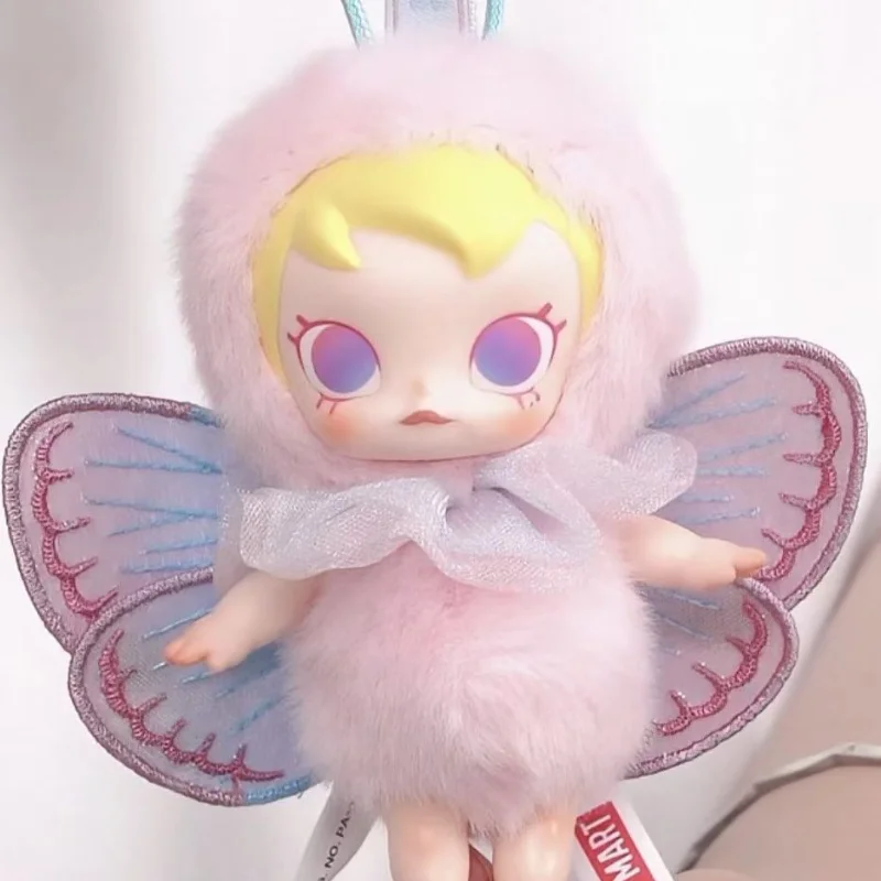 Фото POP MART Baby Molly Buggy Roam Series: Виниловая плюшевая подвеска-фигурка в закрытой упаковке, коллекционная кавайная кукла, игрушка-сюрприз №1