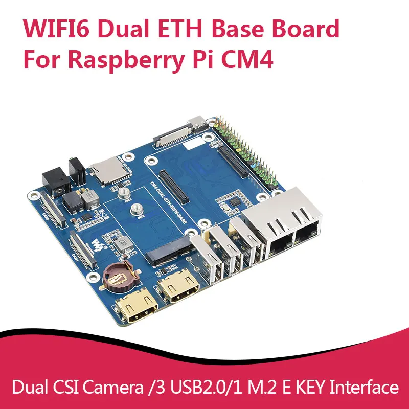 WIFI6 двойная основная плата ETH/мини-компьютер разработан для компьютера Raspberry Pi 4