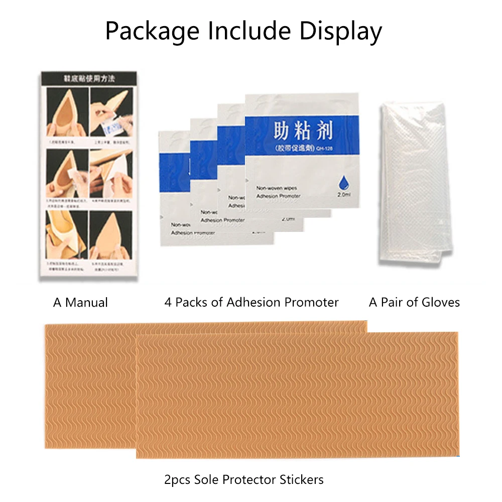 Rubber Sole Replacement Protector for Shoes Repair High Heels Shoes Outsole Insoles for Women Ground Grip Self-Adhesive Patch