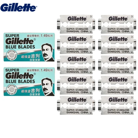 Gillette Super Blue сменные лезвия 5/10 шт.