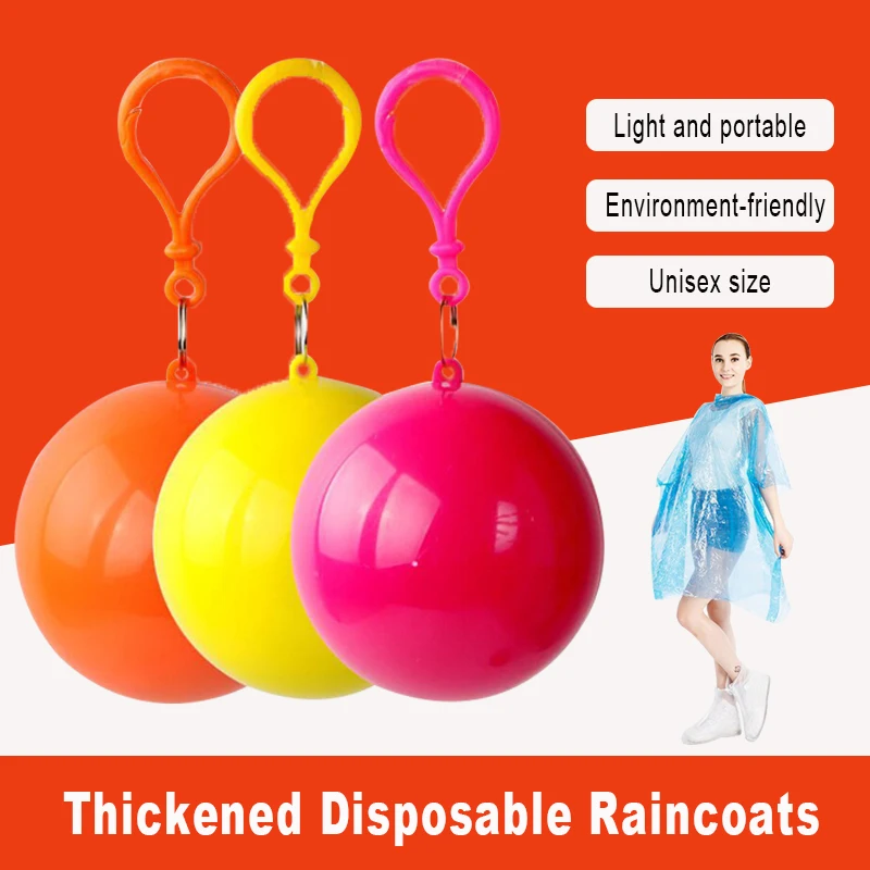 

Disposable Raincoats Tourist Men Convenient Thickened Rain Poncho Kids Waterproof Transparent Portable Rain Covers For Outdoor