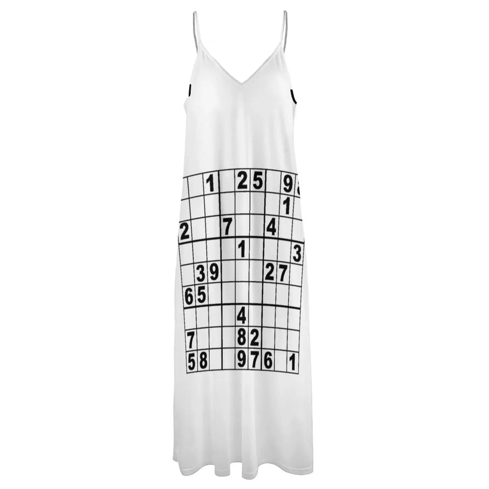 Длинное платье без рукавов Sudoku летнее женское 2025 года элегантные платья