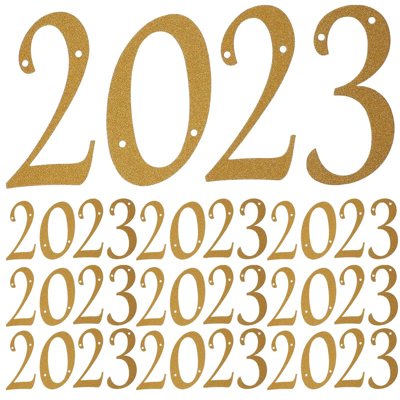 

New Banner Year Happy Graduation Years Eve Backdrop Nye Party Bunting Glitter Decorations Garland 2023 Hanging Decoration Sign