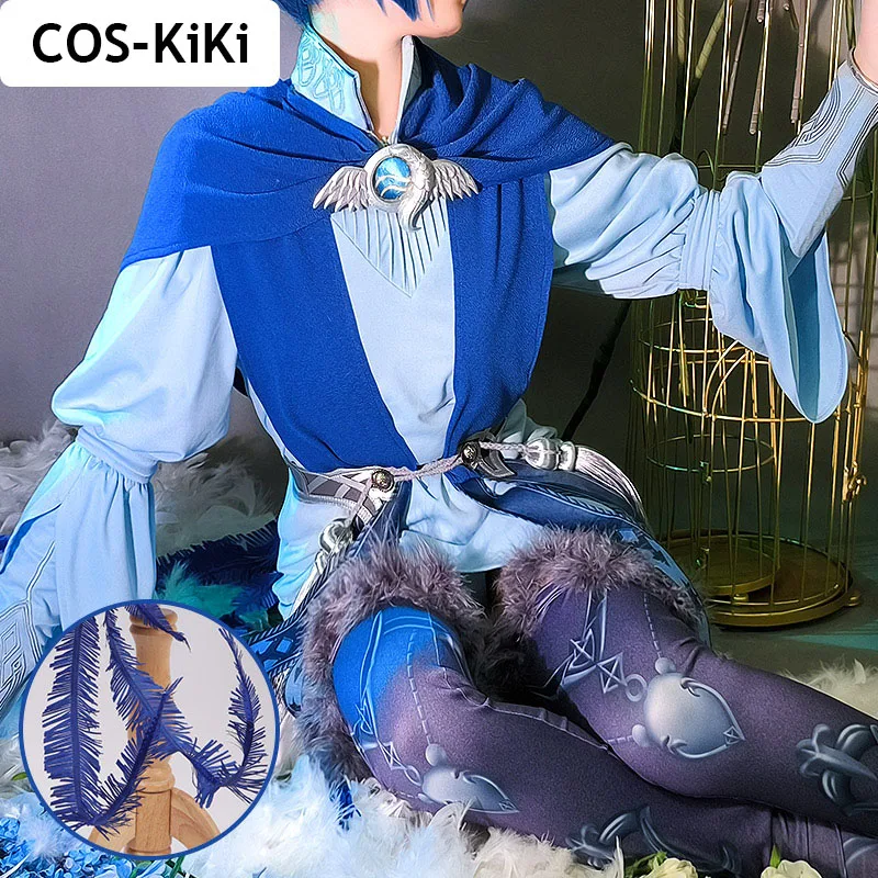 

Костюм для косплея COS-KiKi из игры «финальная фантазия», костюм с метеионами и маленькой голубой птицей, костюм для косплея, наряд для вечеринки на Хэллоуин