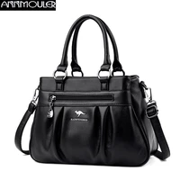 annmouler luxury bolsa feminina designer women handbag female leather crossbody bag 2022 quality tote purse shoulder bag