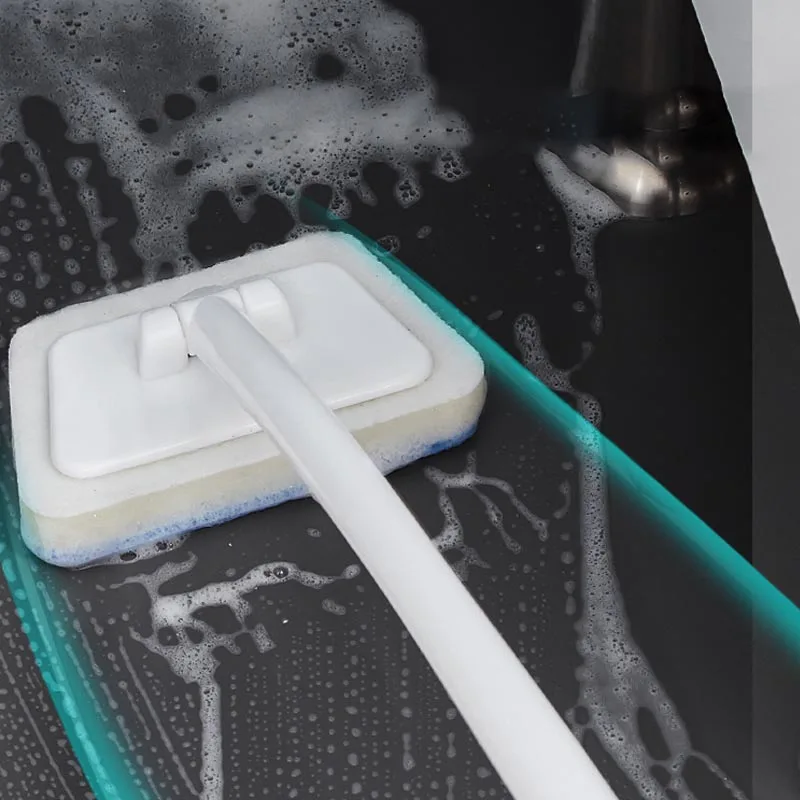 

Обеззараживающая щетка для мытья полов с длинной ручкой, сменная головка, трапециевидная щетка для ванны, губка для очистки стен, окон, стекол