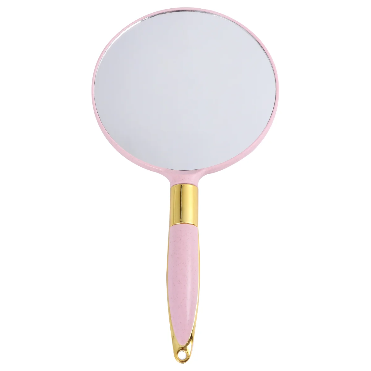 

Mirror Hand Handheld Makeup Mirrors Handle Held Vintage Travel Vanity Round Compact Women Clear Portable Salon White Accessories