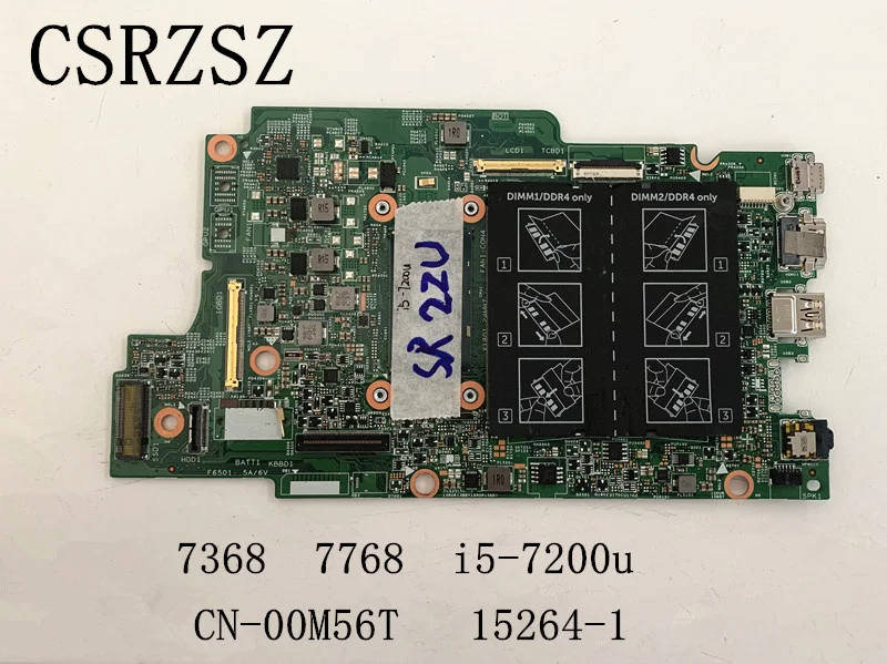 Оригинальная материнская плата для ноутбука Dell inspiron 15264, 7368, 7768 t, 0M56T, 100%-1