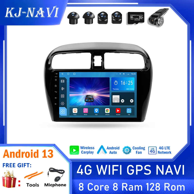 

Android 13 No2 Din Dvd For Mitsubishi Mirage 6 2012 - 2018 Car Multimedia Video Player GPS Navigation