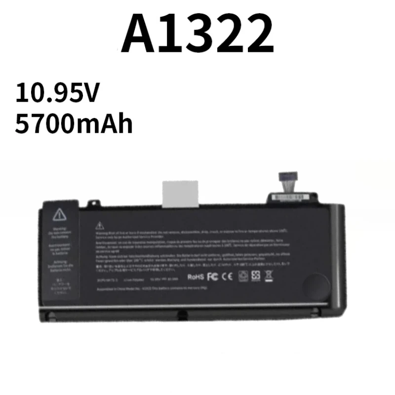 Фото Аккумулятор A1322 10.95V 5700mAh для Apple MacBook Pro 13