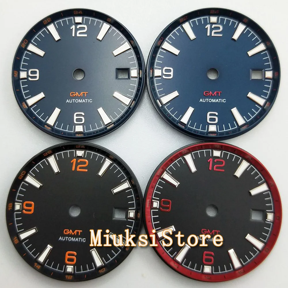 

31mm Sterile Watch Dial Fit ETA2824 2836 Miyato 8215 8205 821A 82series DG2813 3804 GMT Automatic Movement with Date Window