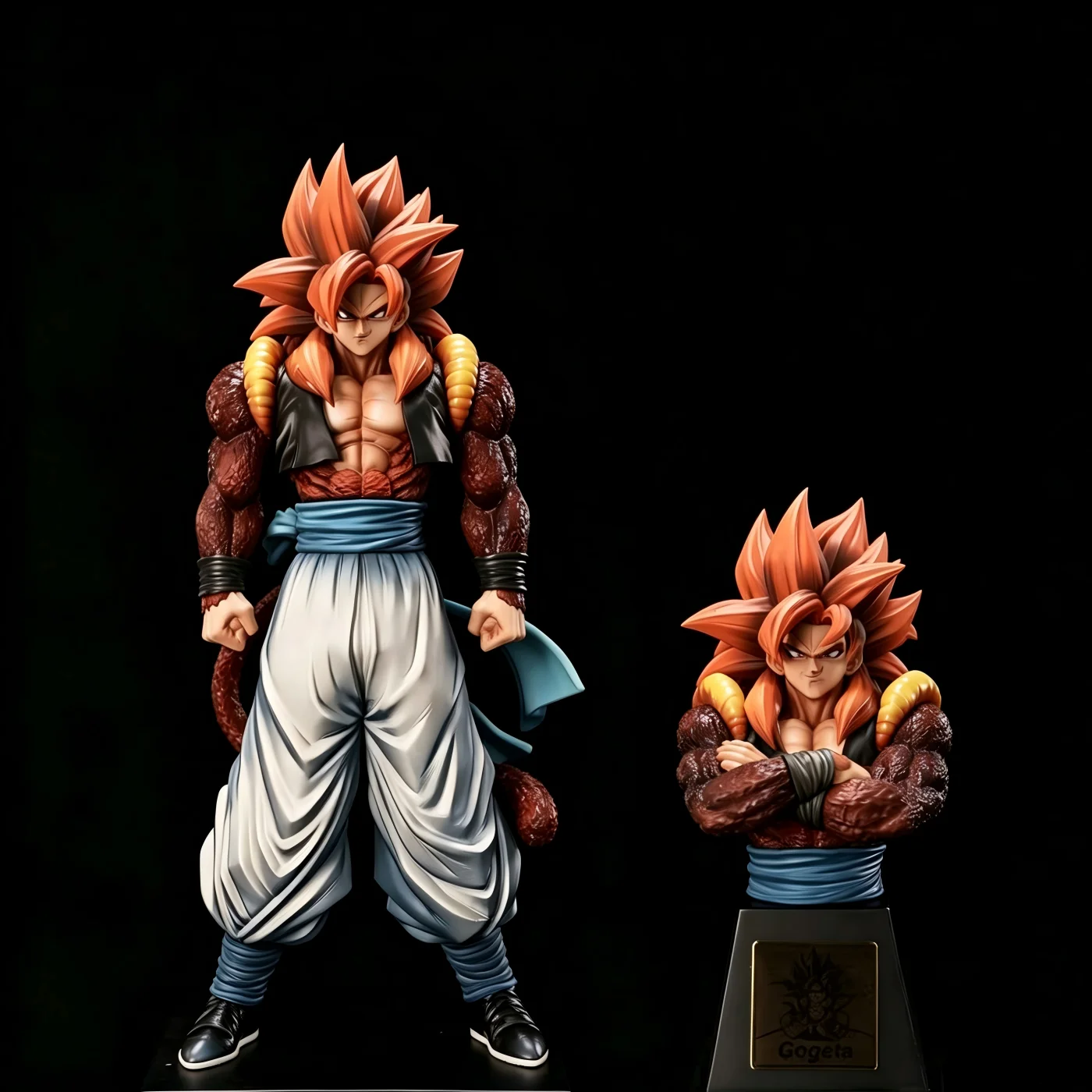 Фото YS Studio Dragon Ball Super Saiyan 4 Гогета с заменяемым бюстом, аниме-фигурка, 32 см, коллекционная модель из ПВХ, игрушка, подарок №1