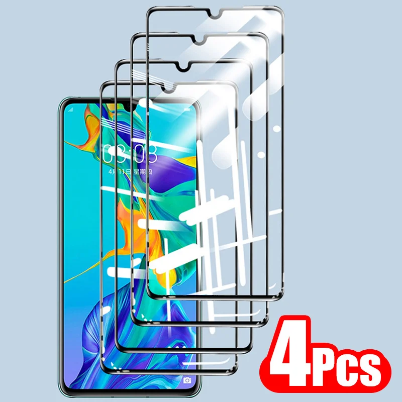 

4Pcs Tempered Glass For Huawei P20 Pro P30 P40 Lite Screen Protector For Huawei Mate 20 30 Lite P Smart Z 2021 Glass