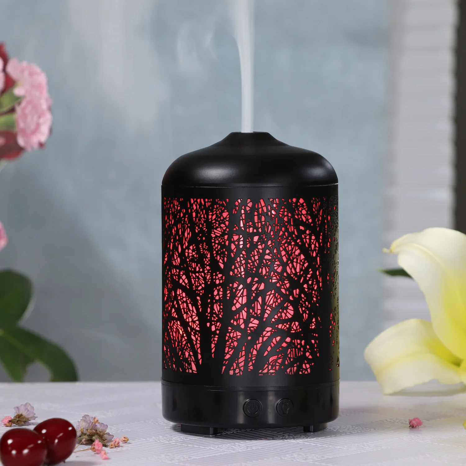 Branch Wrought Iron Aroma Diffuser Spray Humidifier Plug-in Mini Home Bedroom Office Desktop Humidification Humidifier Diffuser