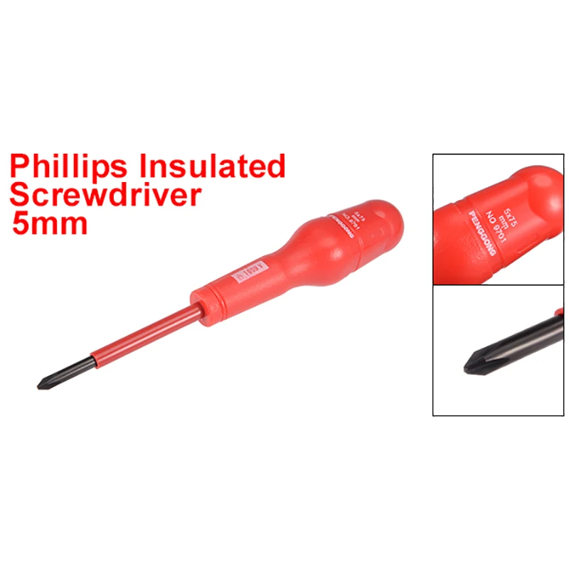 

Insulated Screwdriver Set Electrician Dedicated Magnetic Precision High Voltage 1000V Phillips Hand Tools 3 Inch