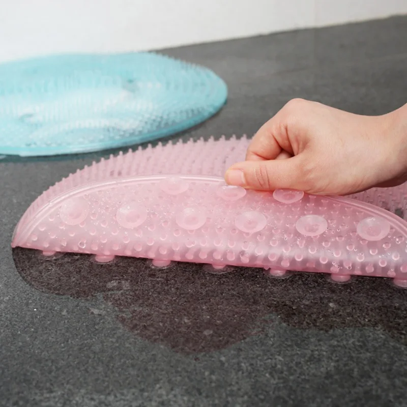 

Silicone Bath Shower Back Brush Massager Bath Foot Brush Dead Skin Anti Skid Pad Bath Mats