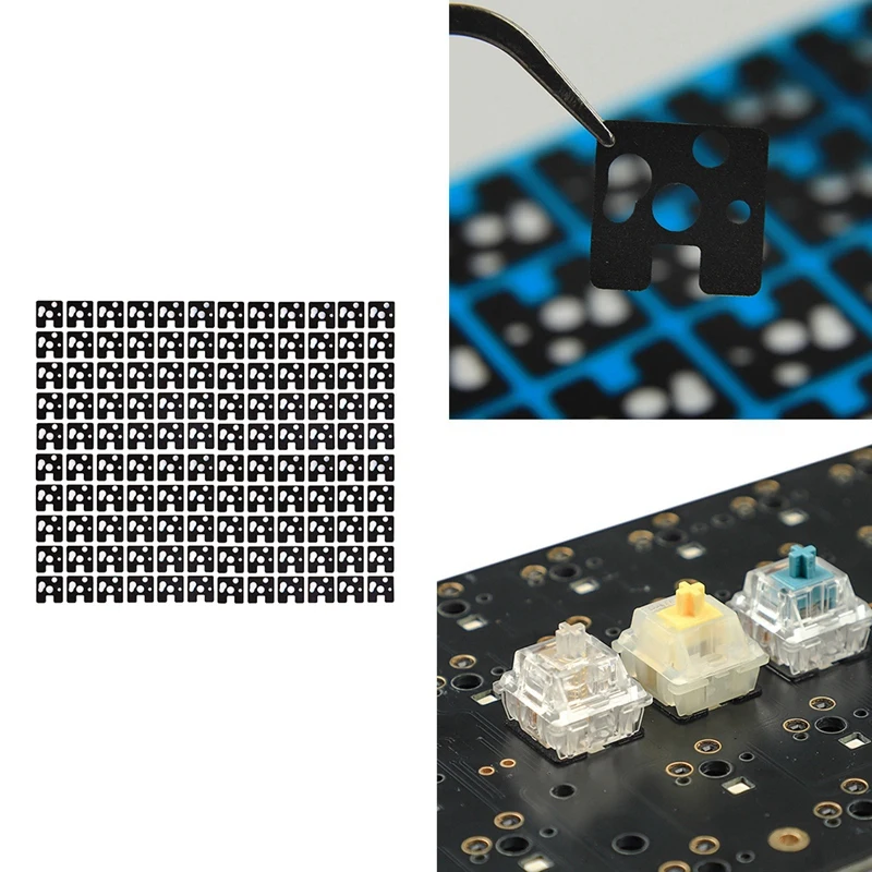 

120Pcs Switch Films Switch Film Isolation Switch And Keyboard Plate For Hot-Swappable Mechanical Keyboard