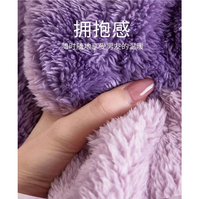 Зимняя утолщенная длинная ночная рубашка из кораллового флиса Disney Donald Duck женские